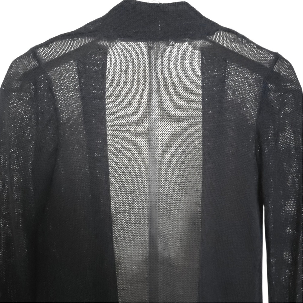 J Jill Linen Blend Open Cardigan Navy Blue Women's Sheer Lightweight XS Petite - Picture 4 of 9